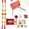 Rakhi for Brother Rudraksh Rakhi Raksha Bandhan Gifts Traditional Ferro-Roher/Ghirdalli/Kitket Rakhi Gift Hamper Bracelet for Brother Sister Bhabhi - Perfect for Celebration
